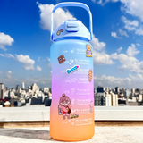 Garrafa De Água Com Adesivos 2 Litros