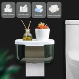 Impermeável de parede Toilet Paper Holder, Rolo De Papel Tubo, Rack De Armazenamento, Caixa De Armazenamento, Bandeja Rack, Fontes Do Banheiro